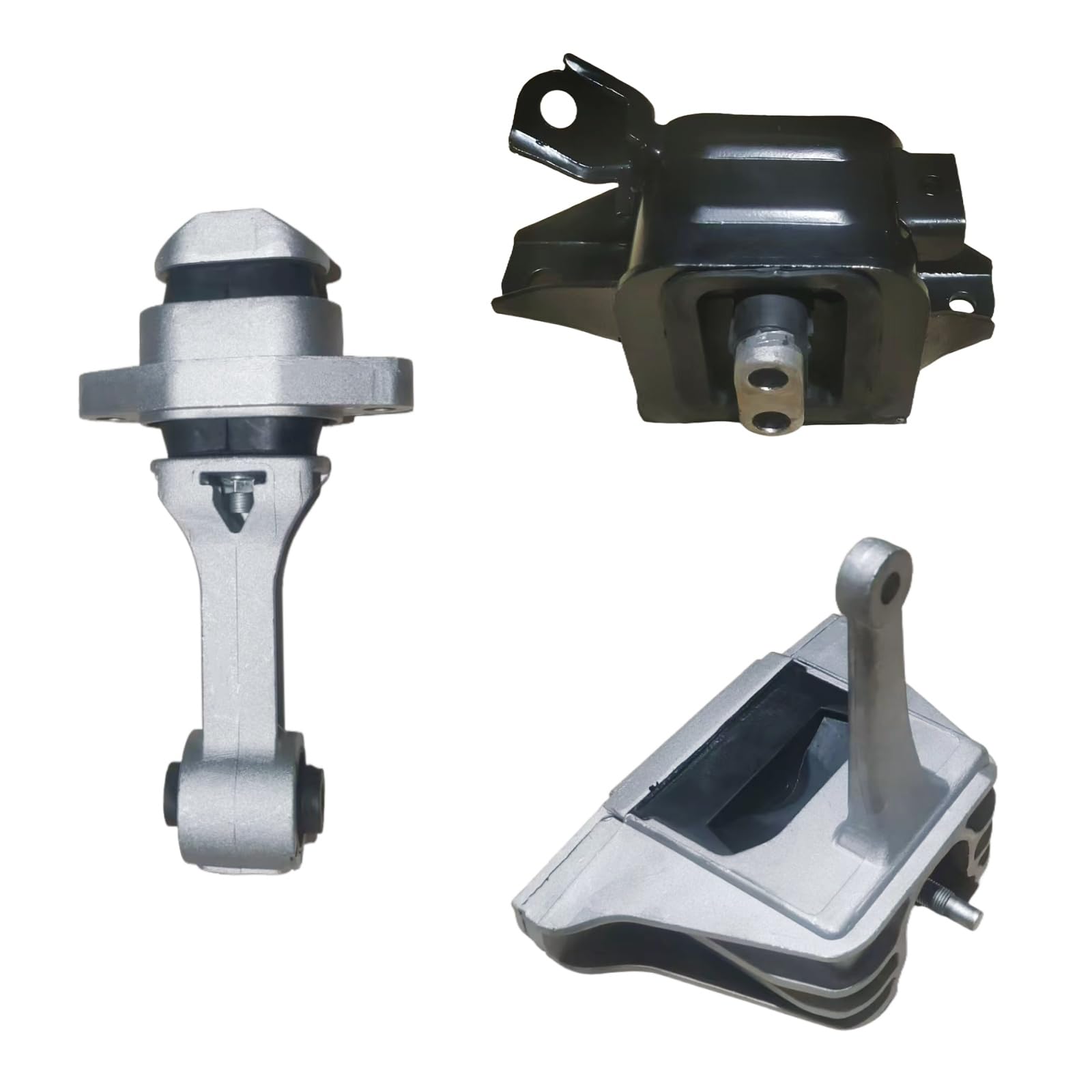 3pcs Engine Motor & Transmission Mount Kit for 2017-2020 Hy-un-dai El-an-tra 1.4T 1.6T 2.0L/18-20 El-an-tra GT 1.6T 2.0L/17-22 IO-NIQ 1.6L/ K-ia 21-22 Seltos 1.6L Replacement A71210 A71100 A71207