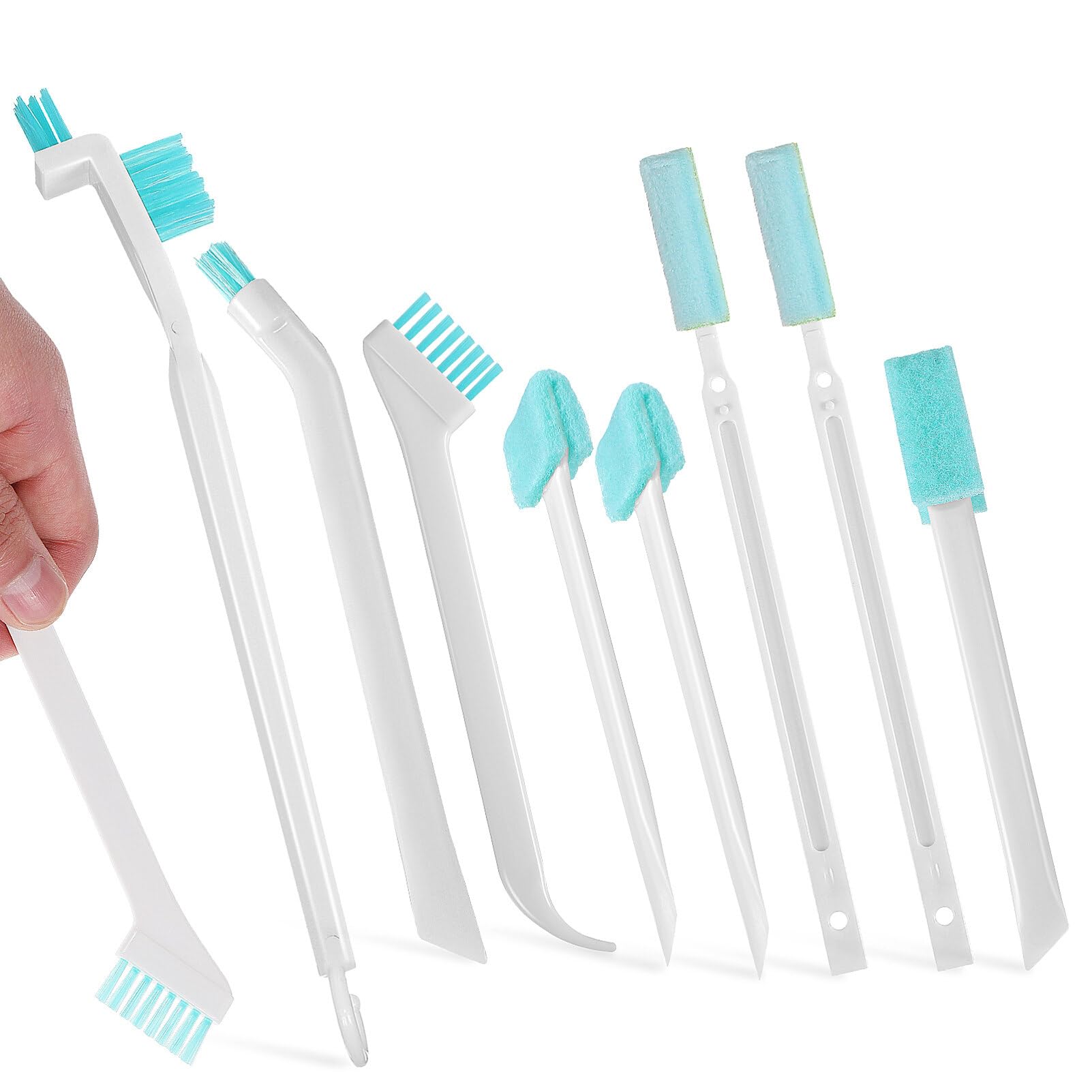 Small Cleaning for Household, 8Pcs Crevice Cleaning Tool Set, Detail Tiny Scrub Cleaner Brush for Window Grooves Track Humidifier Keyboard Bottle Door Car Vent