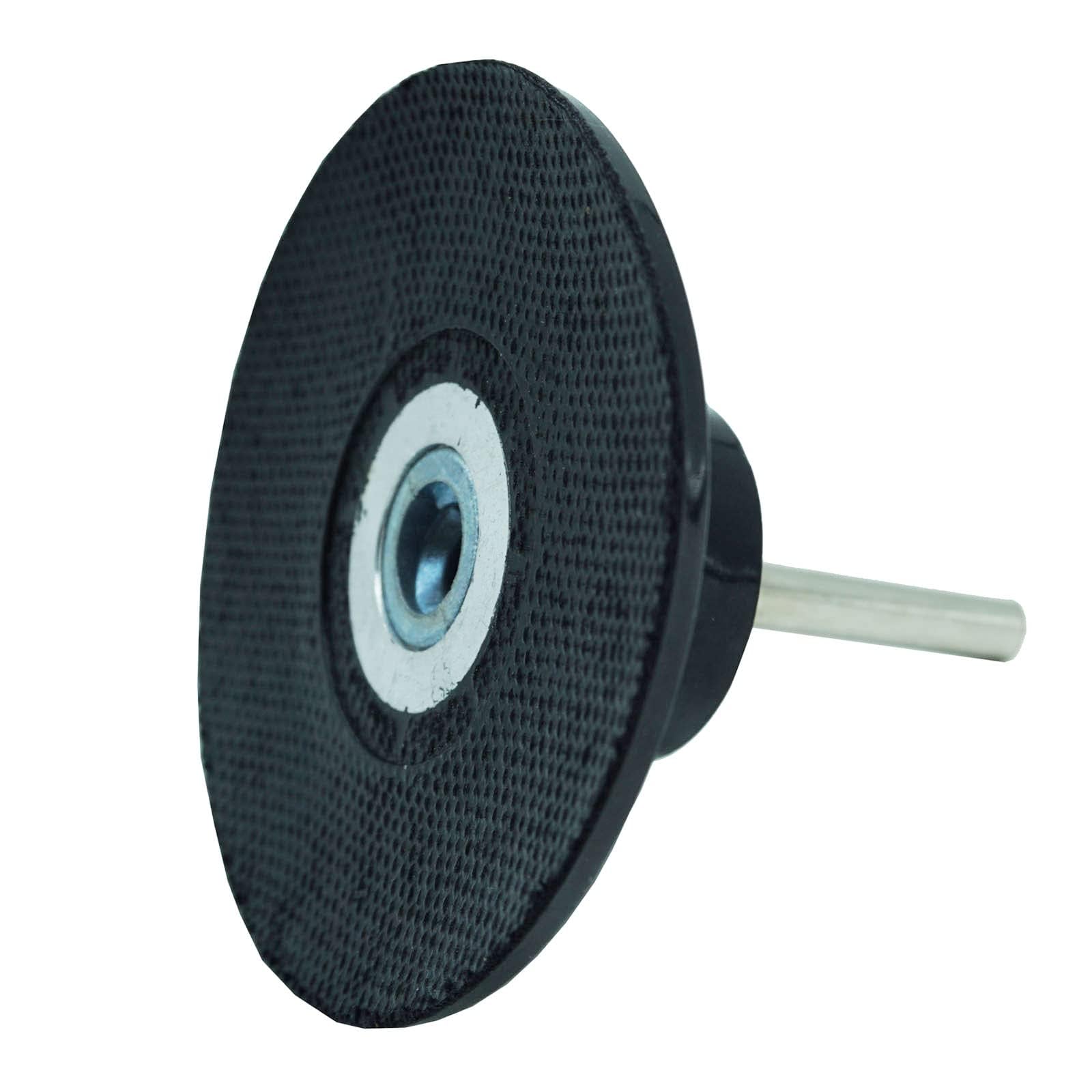 Crossarctic 2PCS 3 inch Sanding Discs Holder Roll Lock Disc Pad Quick Change Disc Adapter with 1/4" Shank for 3" Sanding Disc Die Grinder Drill Driver