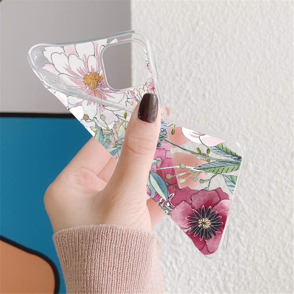 Yoedge Cover per Google Pixel 4a (4G) 5.81, Ultra Sottile Trasparente Silicone TPU Morbido Custodia Antiurto Antigraffio Protezione Flessibile Case Cover con Bella Divertente Motivo Design - Amore