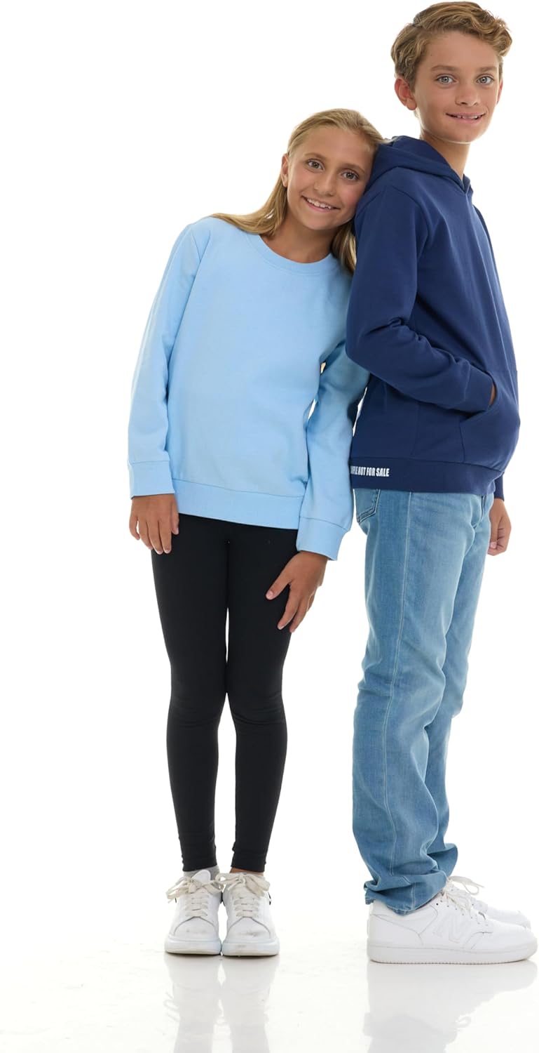 Boys' 2-Pack Hoodie Fleece Pullover Sweatshirts with Kangaroo Pocket – Tagless, Machine Washable –Sizes 2T-18 - Image 7