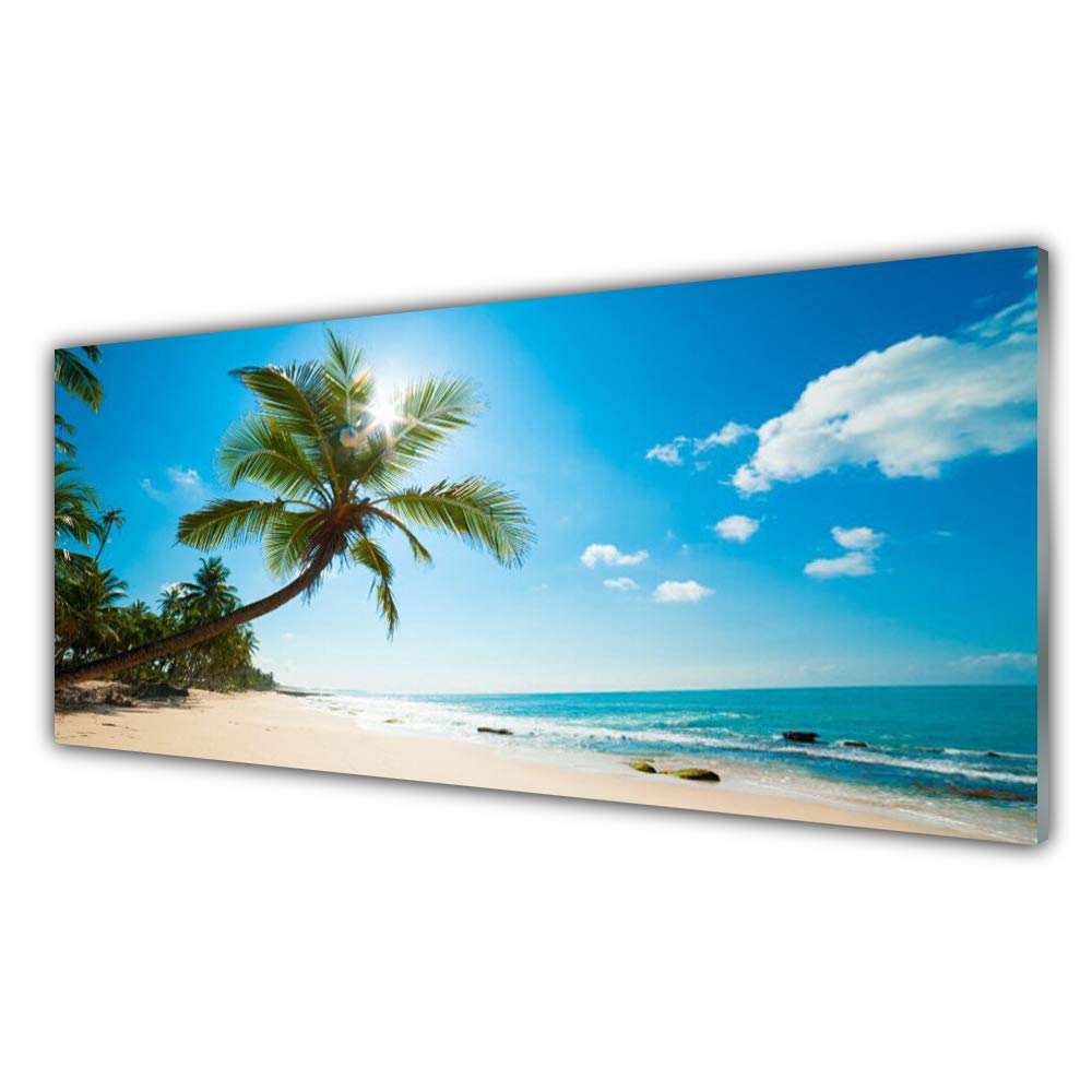 Plastique imprimés tableau mural haut de gamme Tulup 125x50cm effet verre acrylique