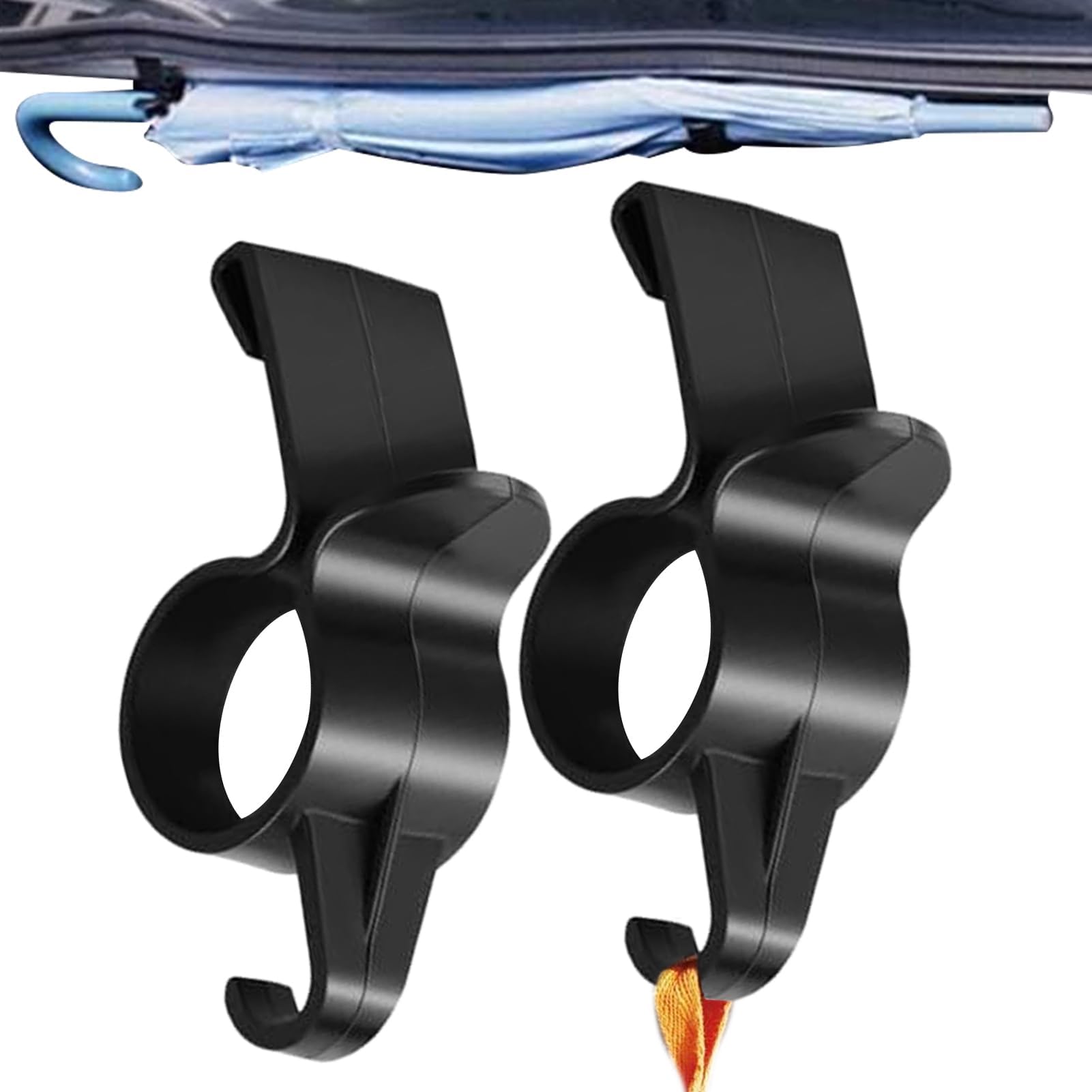 Auto Trunk Organizer Hooks, Universal Car Trunk Storage Hooks Hanger, Portable Car Backseat Hook Stable Portable for Umbrella and Accessories Easy Installation Boot Hangers