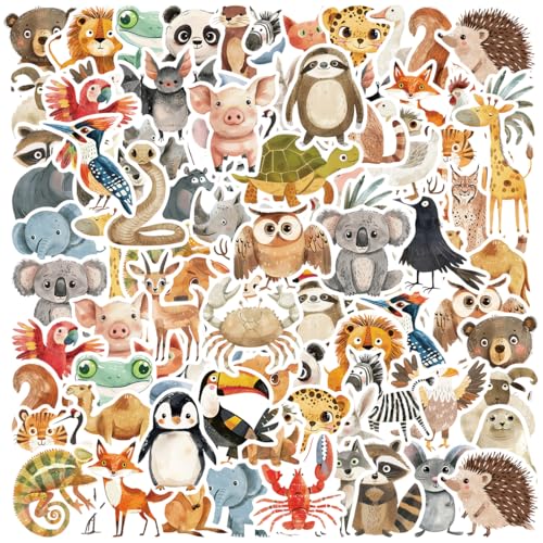 100 Stück Sticker Kinder, Aufkleber Kinder, Wasserfeste Sticker, Kreatives DIY für Laptop, Mobiltelefon, Skateboard, Gepäck A1