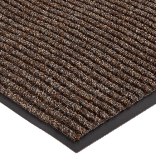 Durable Spectra-Rib Vinyl Backed Indoor Entrance Mat, 4' x 8', Brown