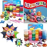 Air Dry Clay Kit - 50+36 Colors Magic Modeling Ultra Light Clay, Safe & Non-Toxic, Kids Art Crafts G