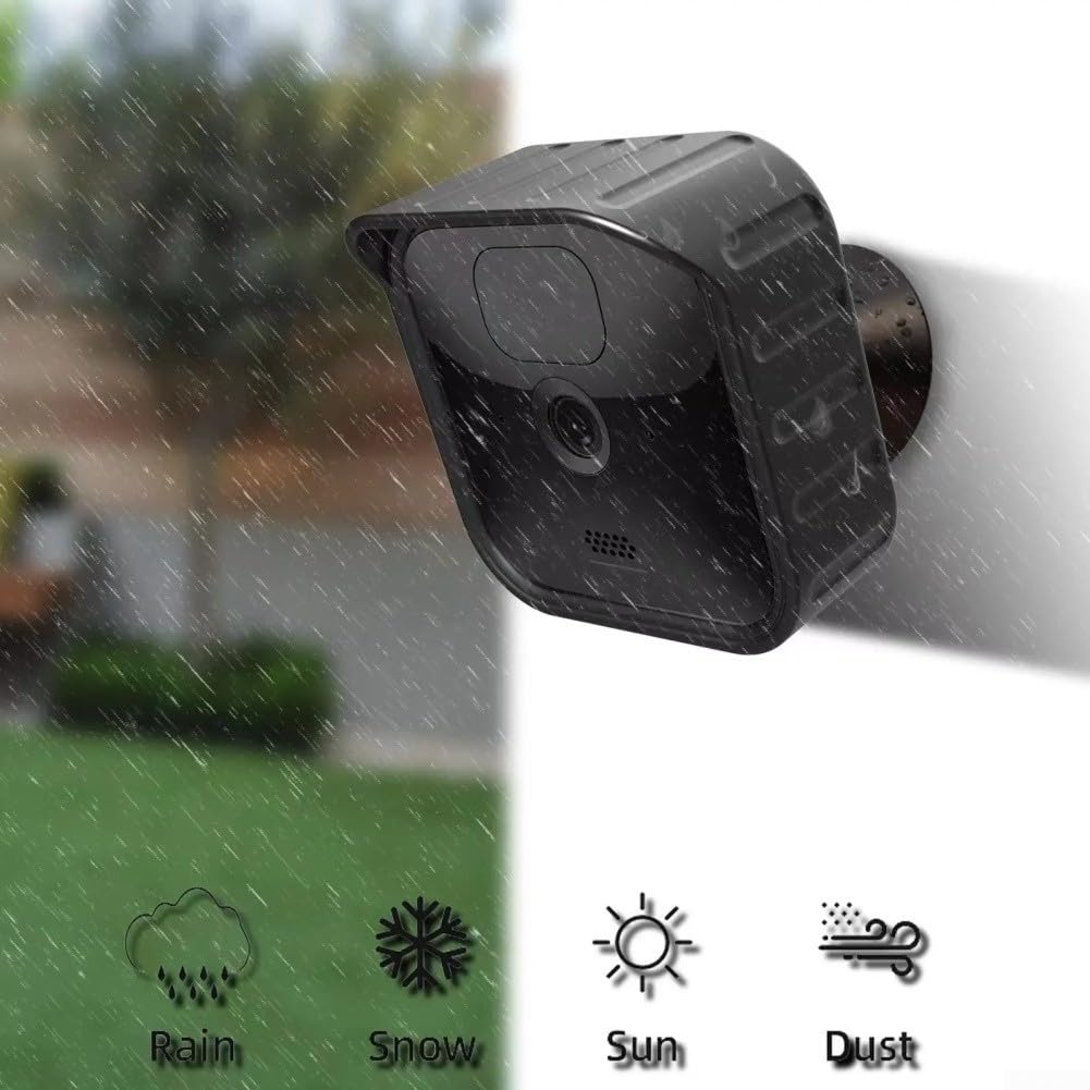 Housse de protection en silicone pour appareil photo Blink Outdoor XT2, coque de protection solaire imperméable, protection contre les intempéries pour la sécurité à domicile (noir)