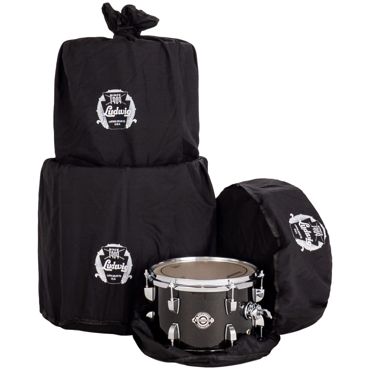 Ludwig LC2791 Breakbeats Shell-Set Black Sparkle - Set di fusti per batteria