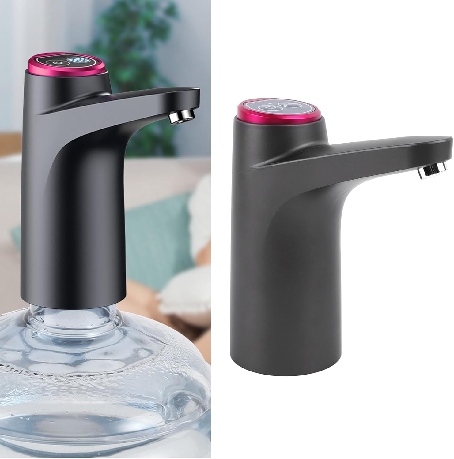 Pssopp Electric Water Bottle Pump, Automatic Water Dispenser for Barreled Drinking Water