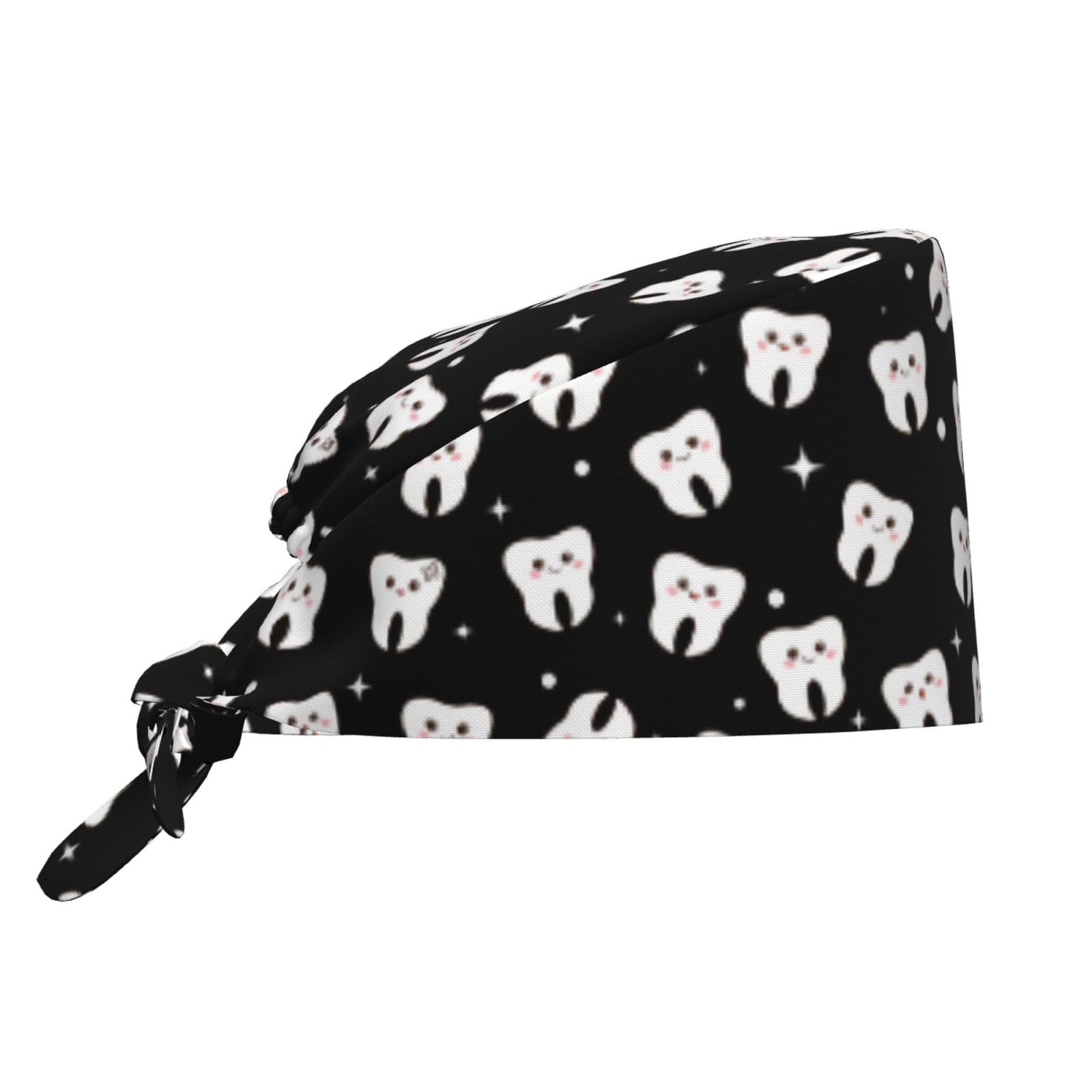 Surgical Caps Men Women, Scrub Cap with Sweatband Adjustable
