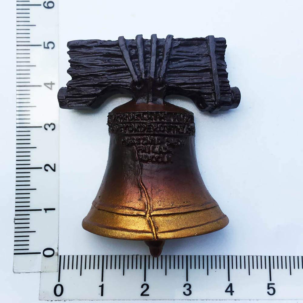 Philadelphia USA 3D Liberty Bell Souvenir magnete da frigo, fatto a mano, decorazione per la casa e la cucina America frigorifero