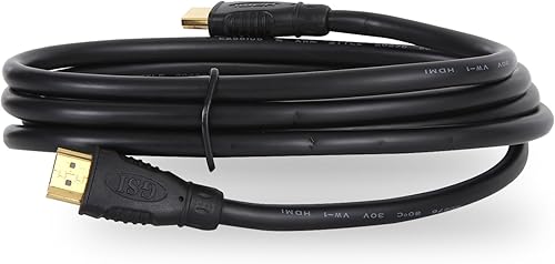 Miniatura 4 de Sound Around Cable HDMI de alta definición de 6 pies  Adaptador de cable HDMI universal chapado en oro  TV a reproductoraltavozcomputadora audio y
