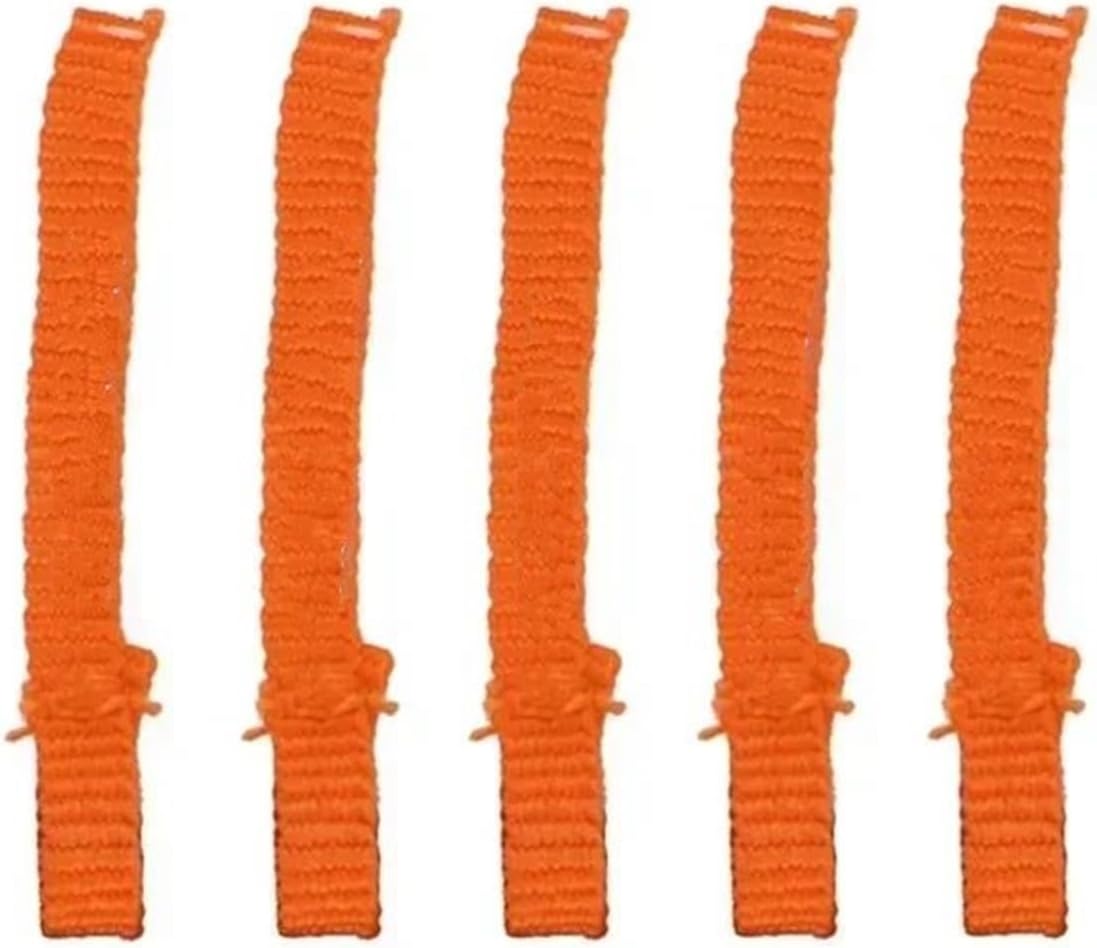 RC Car Toys Parts For Axial For SCX10 For Traxxas For TRX4 1/10 5Pcs RC Car Winch Hook Pull Strap Winch Pull Tags Crawler Parts(Orange)
