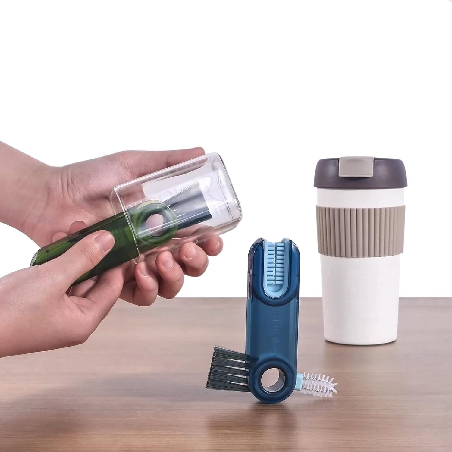 3 in 1 Cup Lid Gap Cleaning Brush Set, Multifunctional Insulation Bottle Cleaning Tools, Mutipurpose Tiny Silicone Cup Holder Cleaner, Home Kitchen Cleaning Tools 3