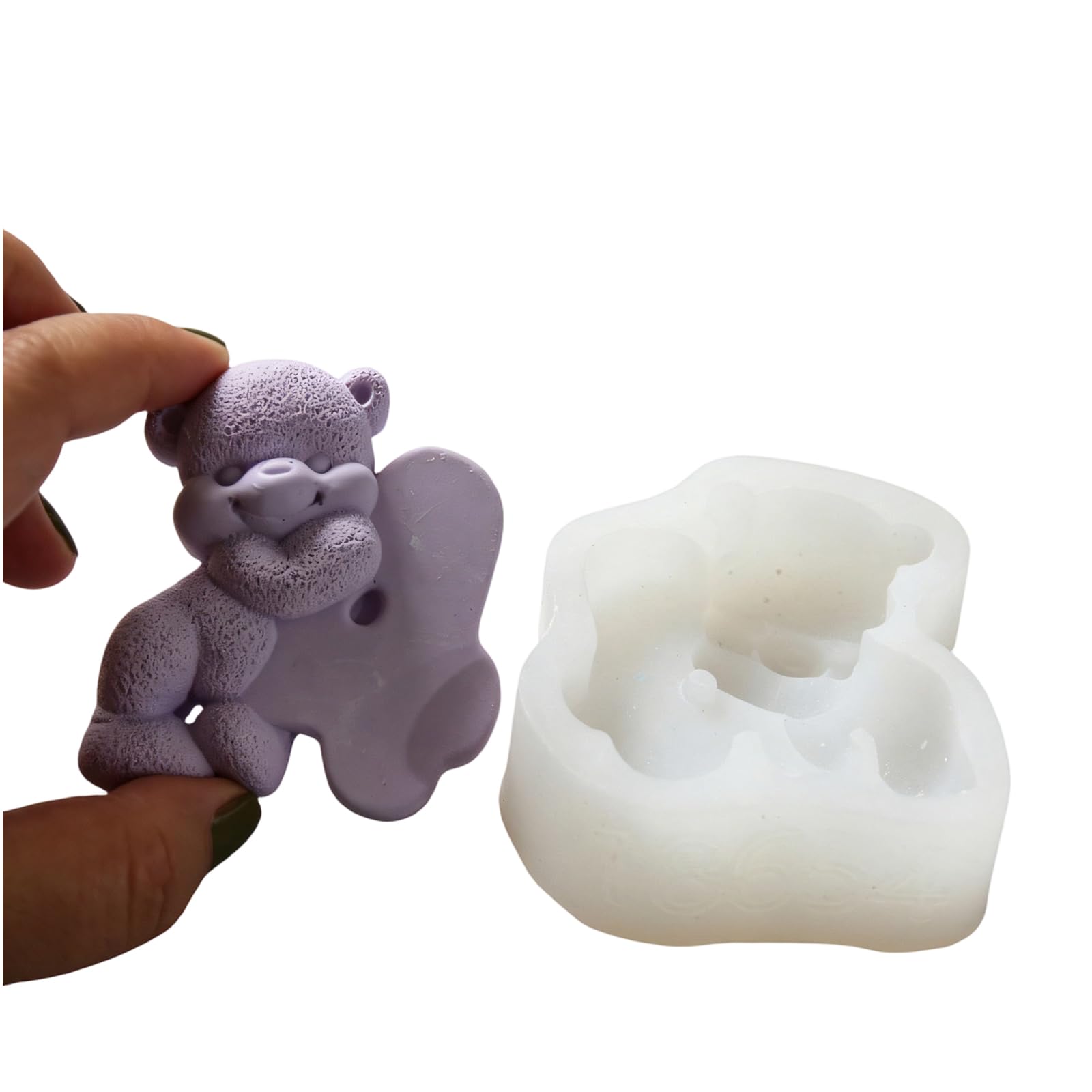 VlHpnpe Sturdy Silicone Birthday in Lovely Bear Shape for Baking Enthusiasts Bear Birthday Silicone