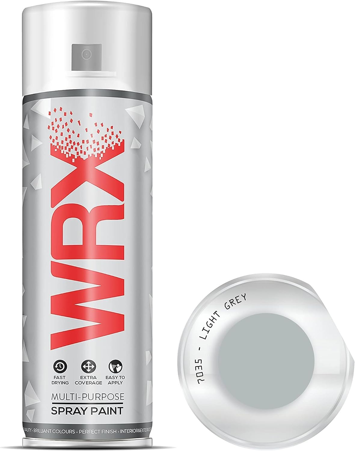 WRX 2 x Spray Paint 400 ml - Light Grey 7035