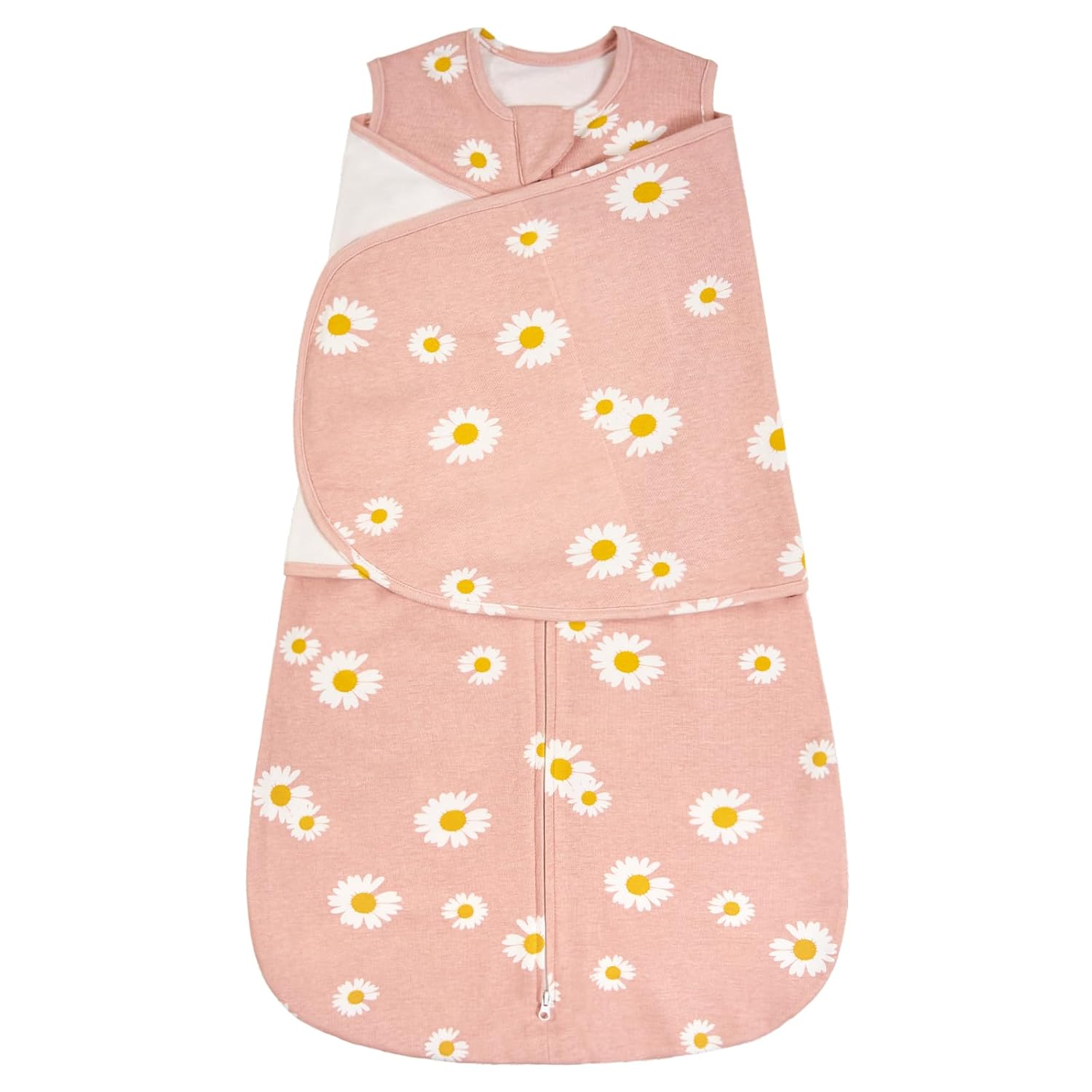 ZIGJOY Baby Swaddle Sleep Sack, 1.0 TOG Sleep Sack Swaddles for Newborns & infant 6-12 Months 100% Cotton Baby Wearable Blanket for Newborn Registry Essentials Green&Rabbit Flower