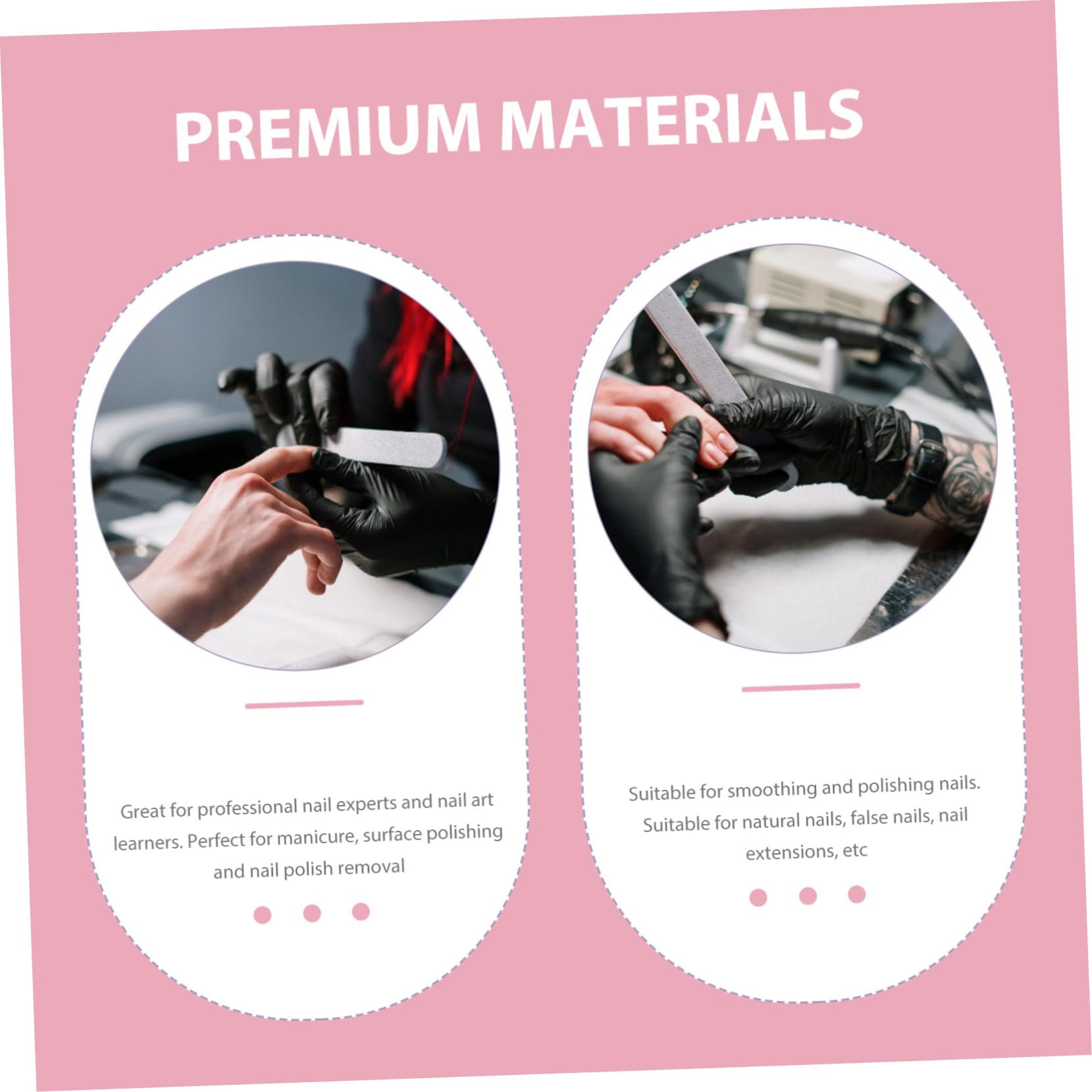 FRCOLOR Juego De 3 Bloques De Lijado Para Limar Uñas Herramienta Para Manicura Y Pedicura 50 Unidades X 3