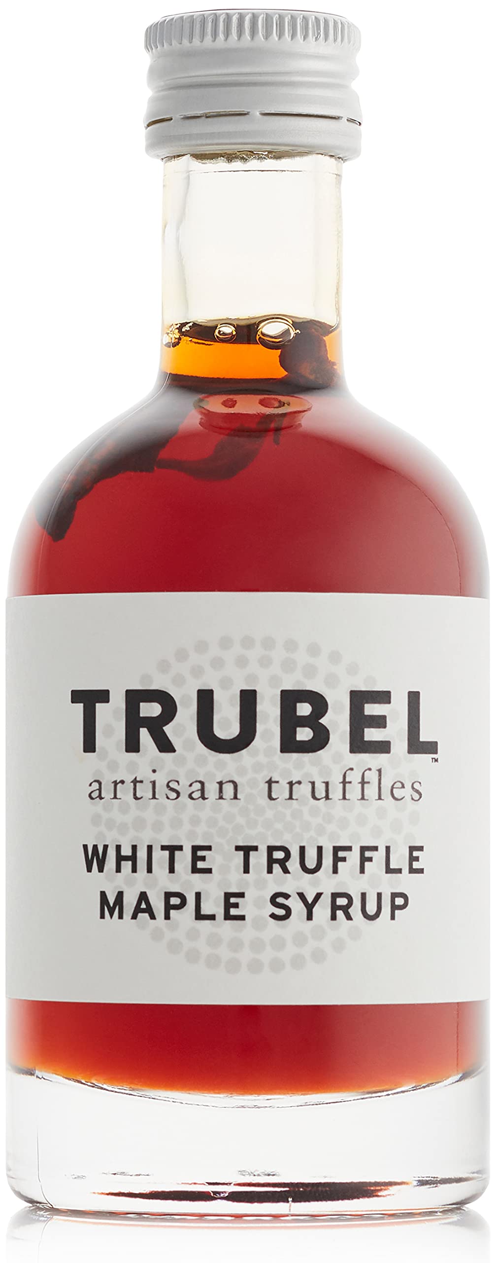 TRUBEL White Truffle Maple Syrup 100ml | 100% Grade A Canadian Maple Syrup with Italian Truffles | Vegan, Vegetarian, & Kosher | Drizzle on Baked Camembert, Waffles, Pancakes or Cocktails |