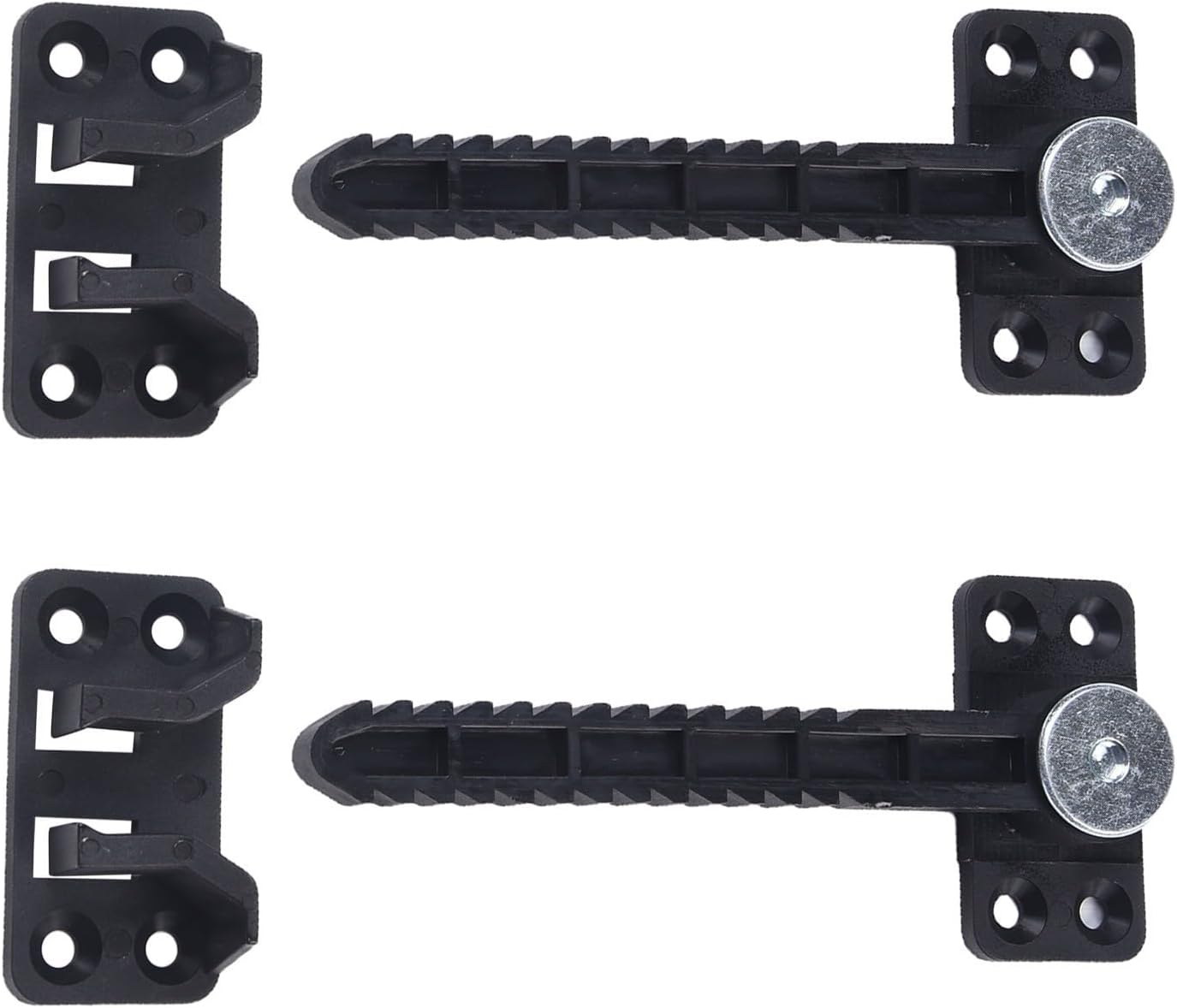 Adjustable Sofa Combination Interlocking Hinges Cabinet Doors & Drawers – Heavy-Duty Iron Hinge Set, 11 x 3 x 6 cm, Black, 2-Piece Pack