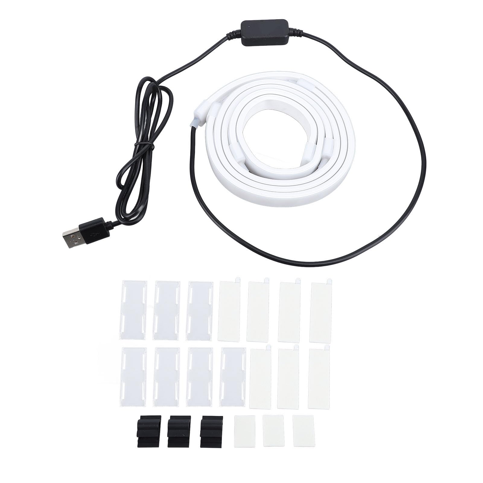 Striscia LED USB, Barra Luminosa per Computer RGB Dietro il Monitor, Sincronizzazione Musicale, per Monitor di Computer PC da 24 Pollici, Decorazione della Sala Giochi