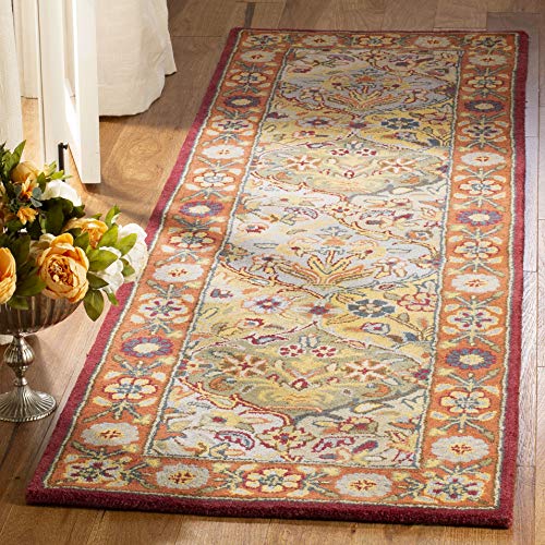 Tapete corredor oriental artesanal de lana 68x305 cm miniatura 1