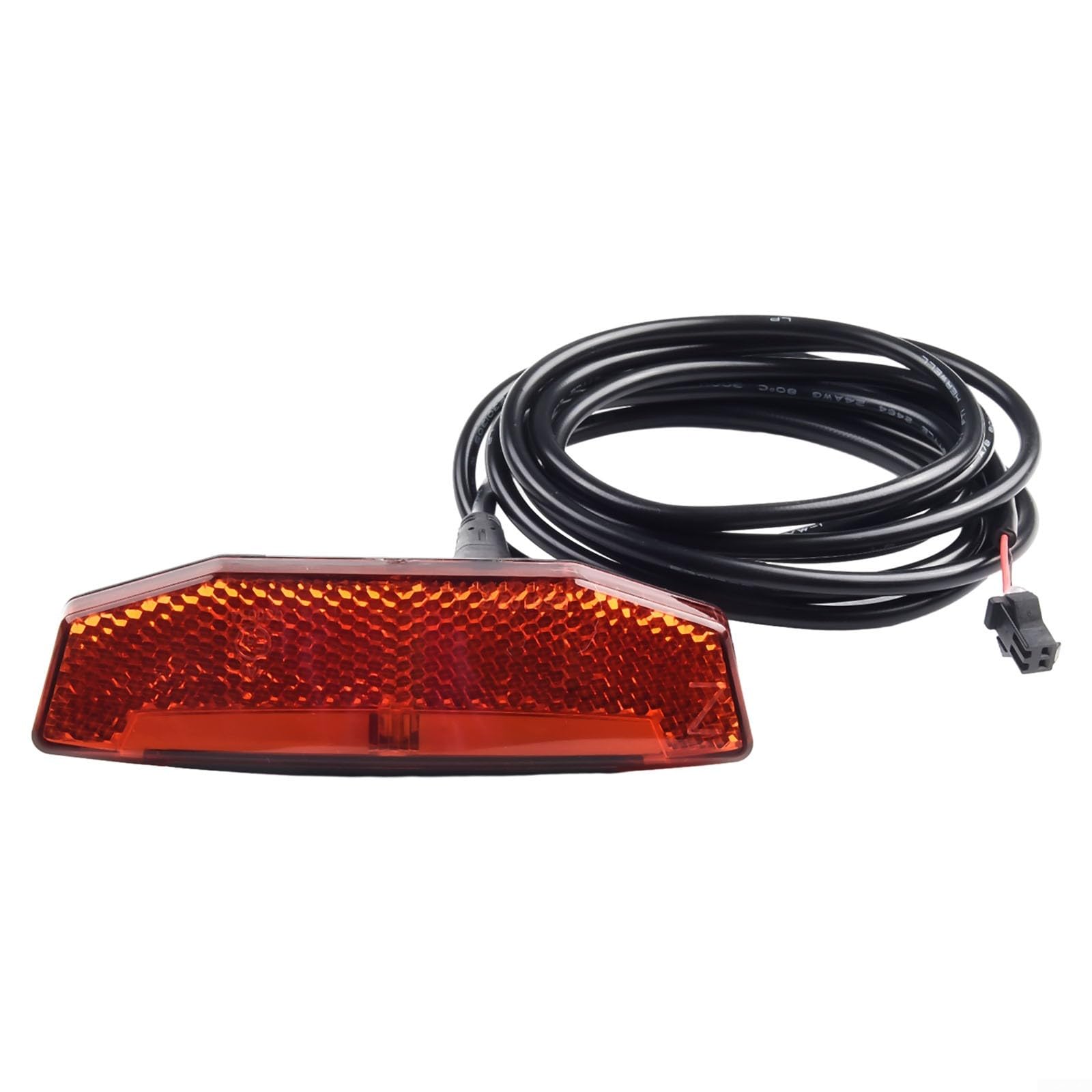 Yhenlovtt Ebike Rear LED Tail Light For 24V/36V/48V Electric Bicycle Or E-Scooter, 7 LED Safety Lamp With 120Cm Cable, For SM Or Waterproof Connector(SM Connector)