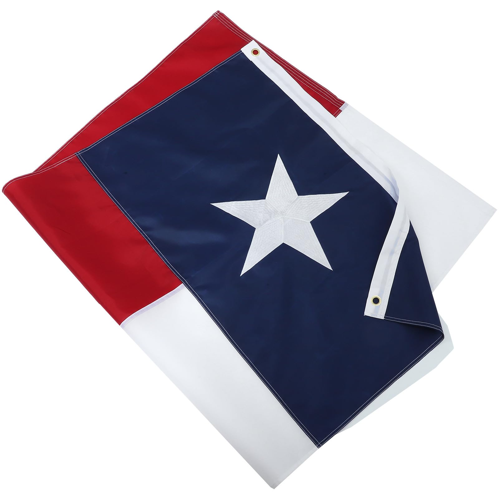 Drapeau du Texas avec broderie délicate et haute résistance à l'usure pour vos salons