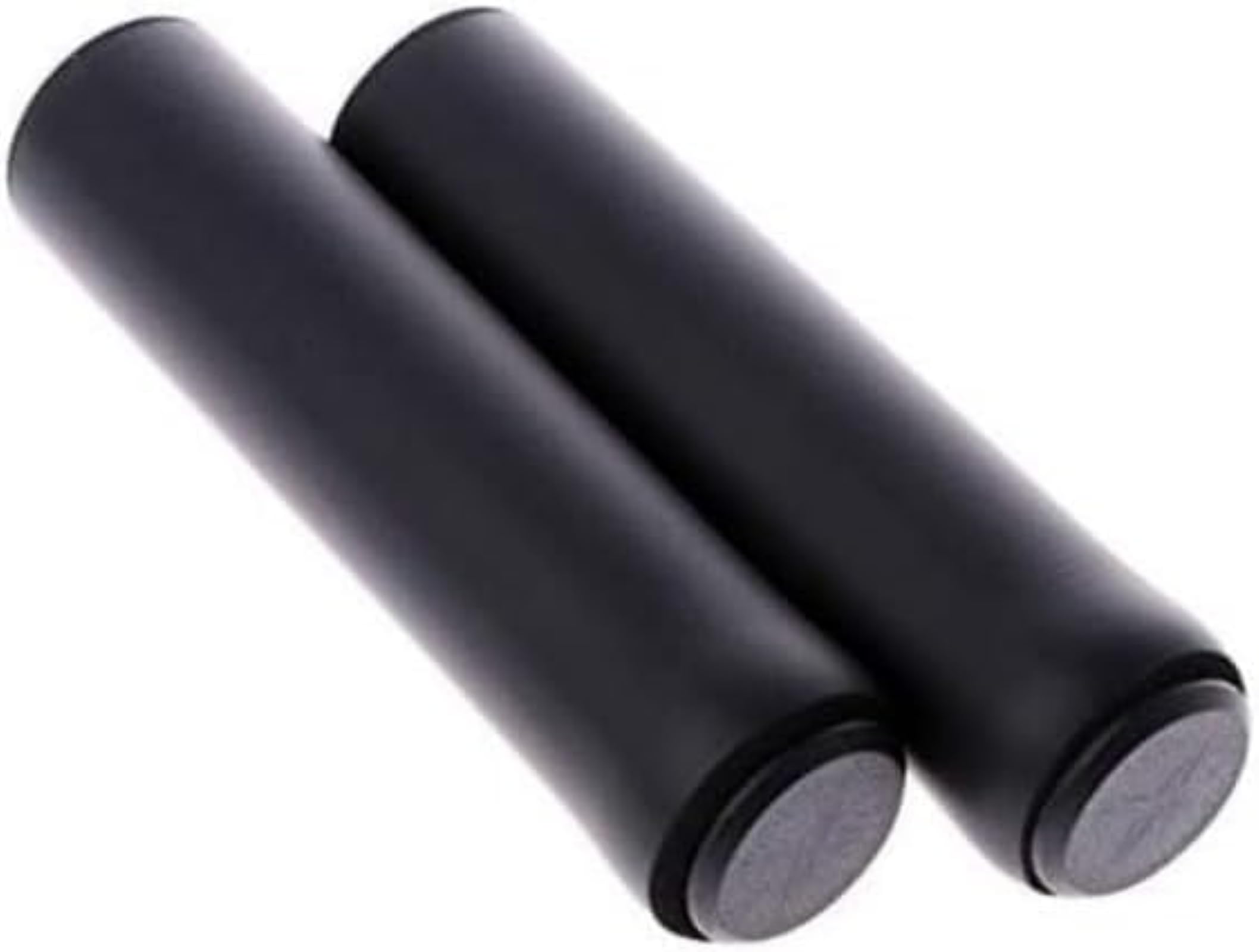 2Pcs Bike Handlebar Grips, Soft Foam Silicone Sponge, Universal Fit, Ergonomic Design, Black Plastic, Bicycle