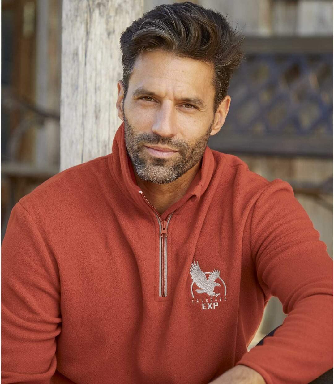 ATLAS FOR MEN - Set di 2 Maglioni in Pile da Uomo - Ultra Leggero e Caldo - Maglione a Collo Alto con Zip - Ideale per l'inverno/Viaggio - Disponibile in Taglie Grandi
