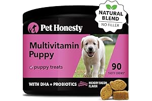 Pet Honesty Multivitamin Puppy Treats - Essential Vitamins, Probiotics, and Omega 3...