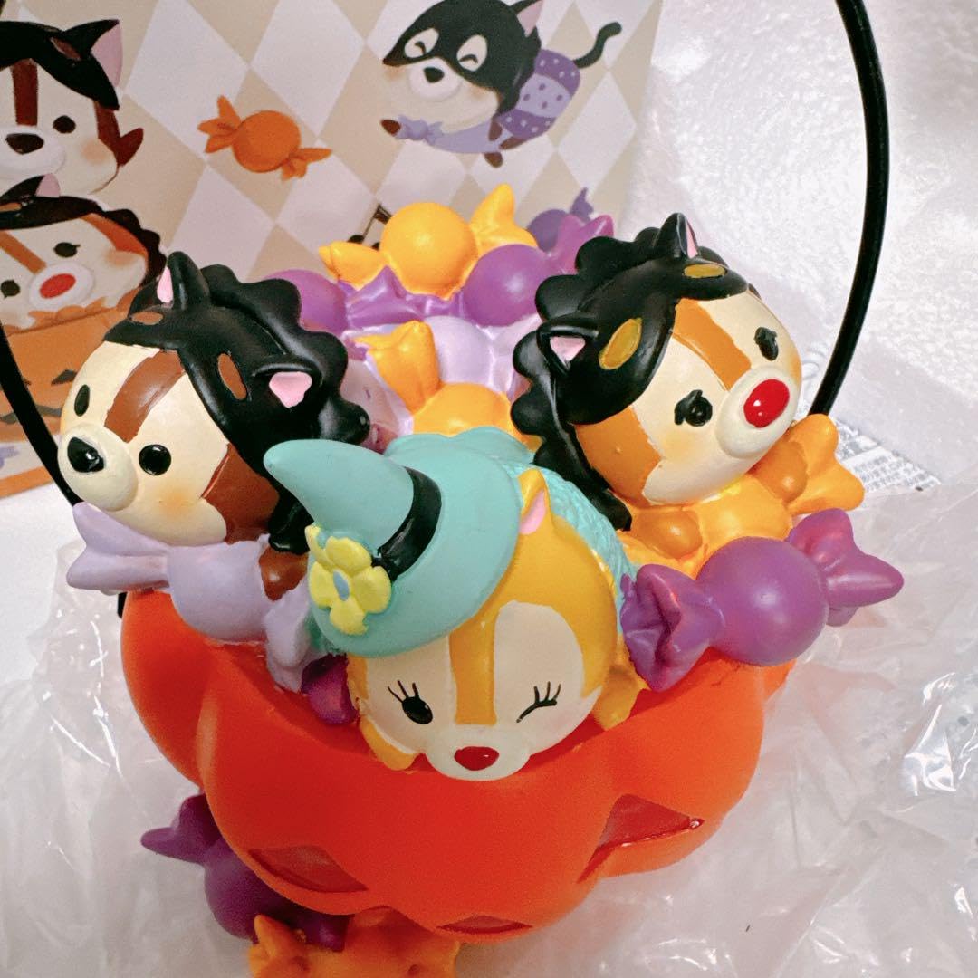 Amazon.co.jp: チップとデール クラリス ハロウィン LEDライト 陶器 