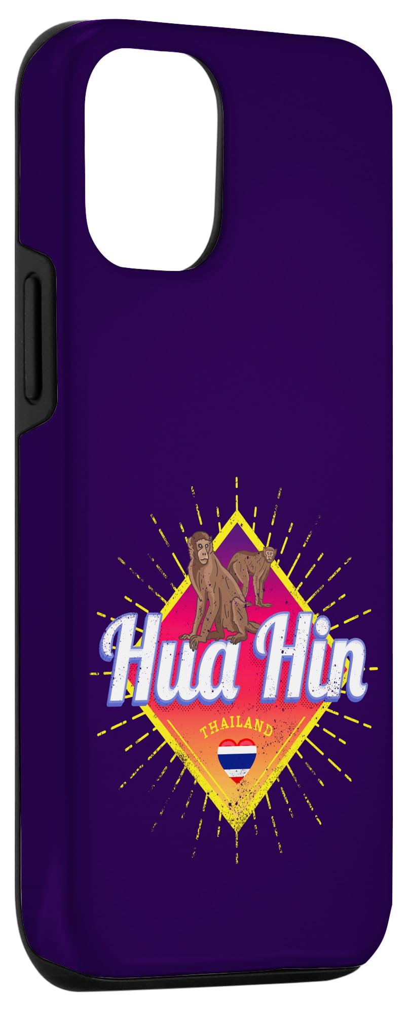 iPhone 13 Pro Hua Hin Vintage Sunset Thailand Retro Holiday Souvenir Case - Image 3