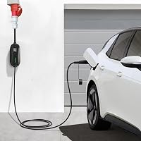 HASA zone 5 Pin CEE Adapter Tesla Gen 2 Mobil Töltőhöz - Kompatibilis Tesla S/3/X/Y Modellekkel - 240V 32A EV Töltőkábel Hosszabbító (Piros) 2