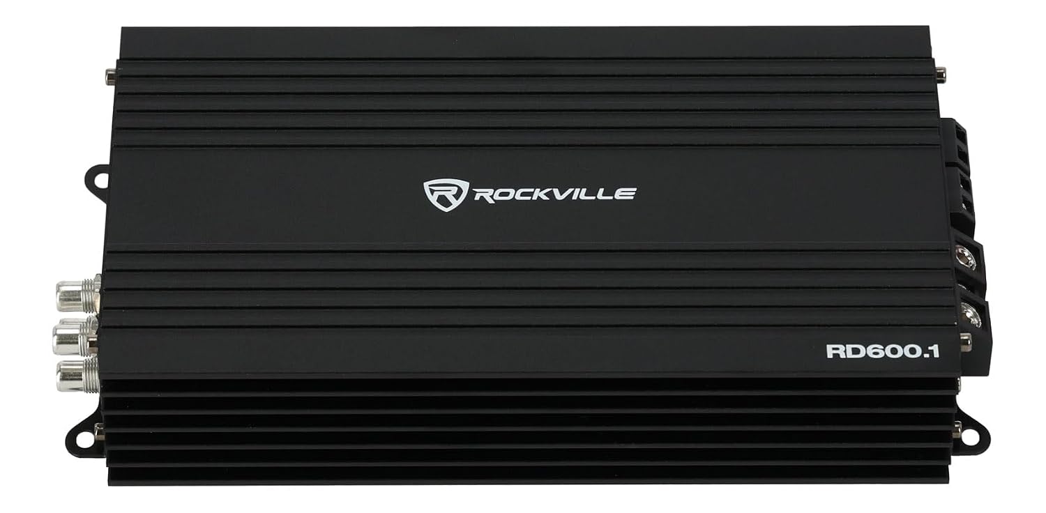 Rockville RD600.1 Amppengalir dengan Alat Kawalan Jauh Bass