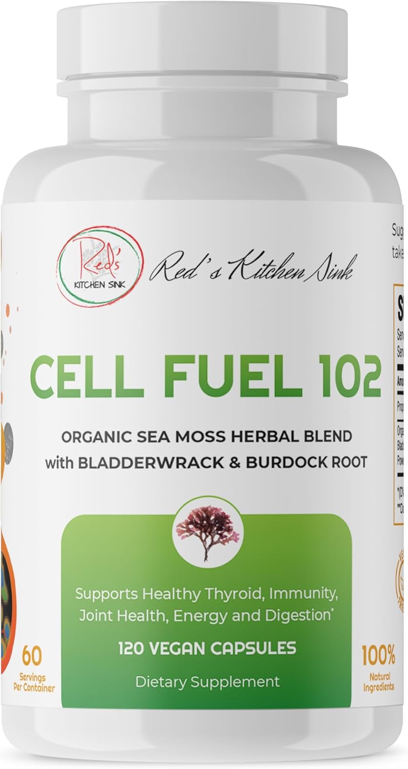 Red's Kitchen Sink Cell Fuel 102 Sea Moss Capsules Made