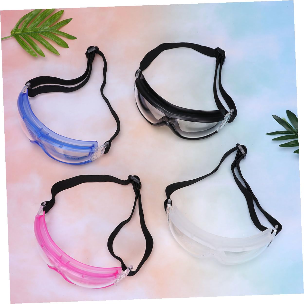 ibasenice 4 pezzi Occhiali Protettivi Antivento e Antipolvere per Ciclismo e Sci Leggeri con Paraspittle Adatti per Uomo Donna e Protezione Outdoor Resistente e Confortevole