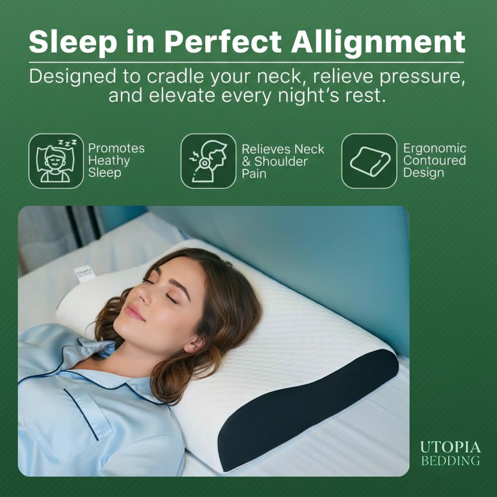 Utopia Cervical Pillow - Neck Pain Relief -3 Utopia Cervical Pillow - Neck Pain Relief -3
