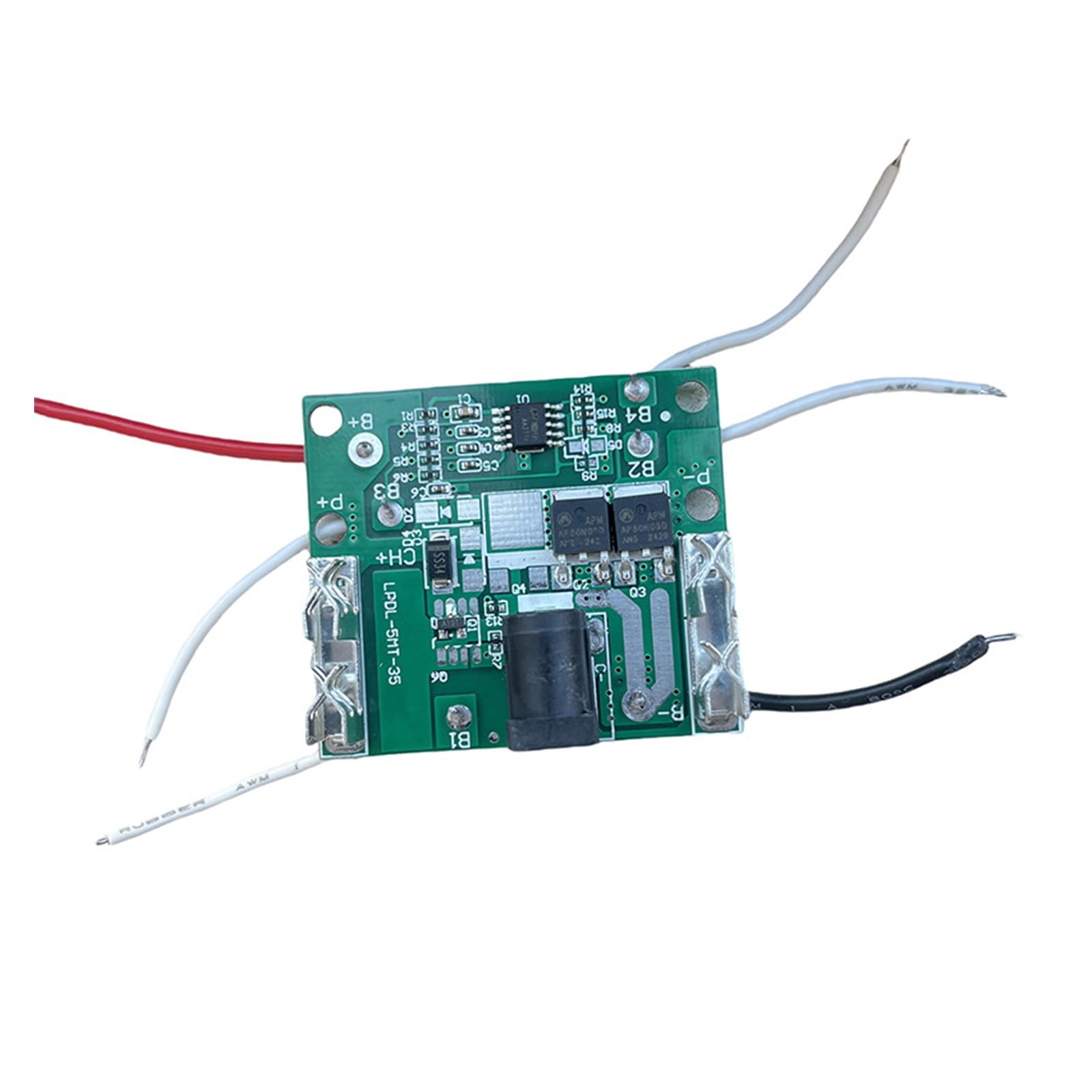 Battery Board with Overcharge Over-Discharge Short Circuit and Overcurrent Control, 5S 21V PCB Module for Battery Pack Repair and Wiring Projects