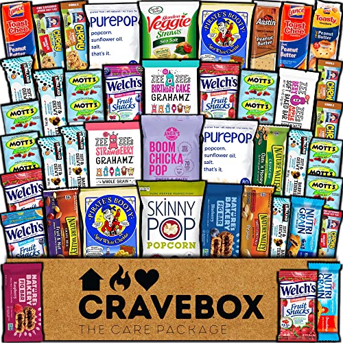 CraveBox Healthy Care Package (40 Count) Natural Food Bars