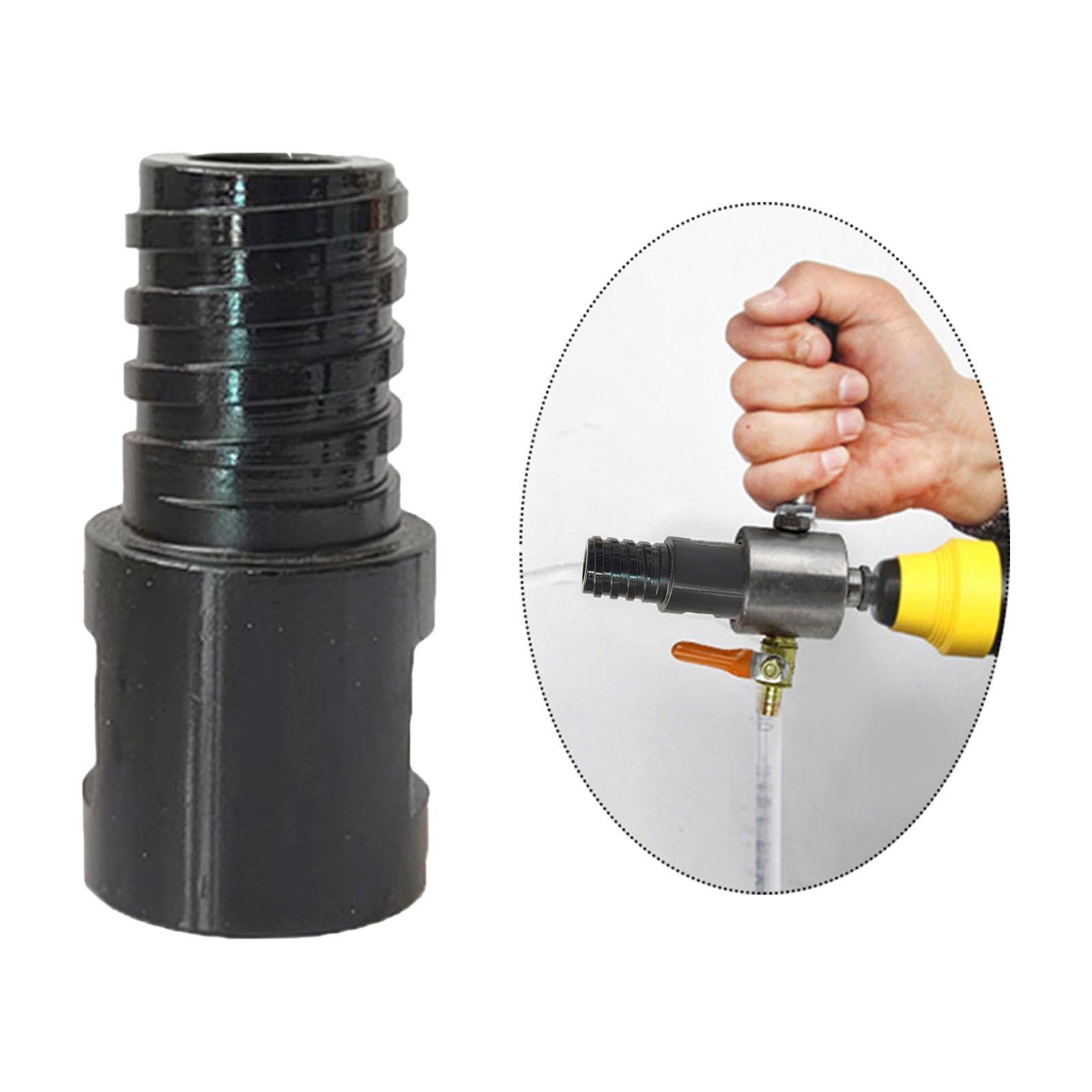 Baoblaze Core Drill Convertor,Convenient Drill Adapter Easy to Install Sturdy for Diamond Core Bit Professional Metal Thread Adapter, M22 Female to 32mm