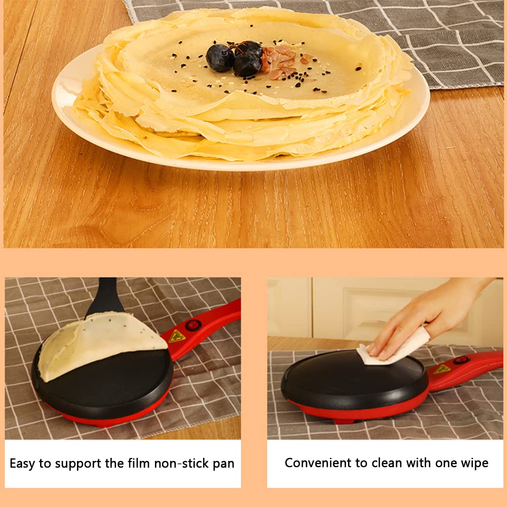 Pequeño panqueque automático, creador eléctrico creador de panqueques Antiadherente, Adecuado para panqueques, panqueques, Tortillas, Regalos de Las señoras
