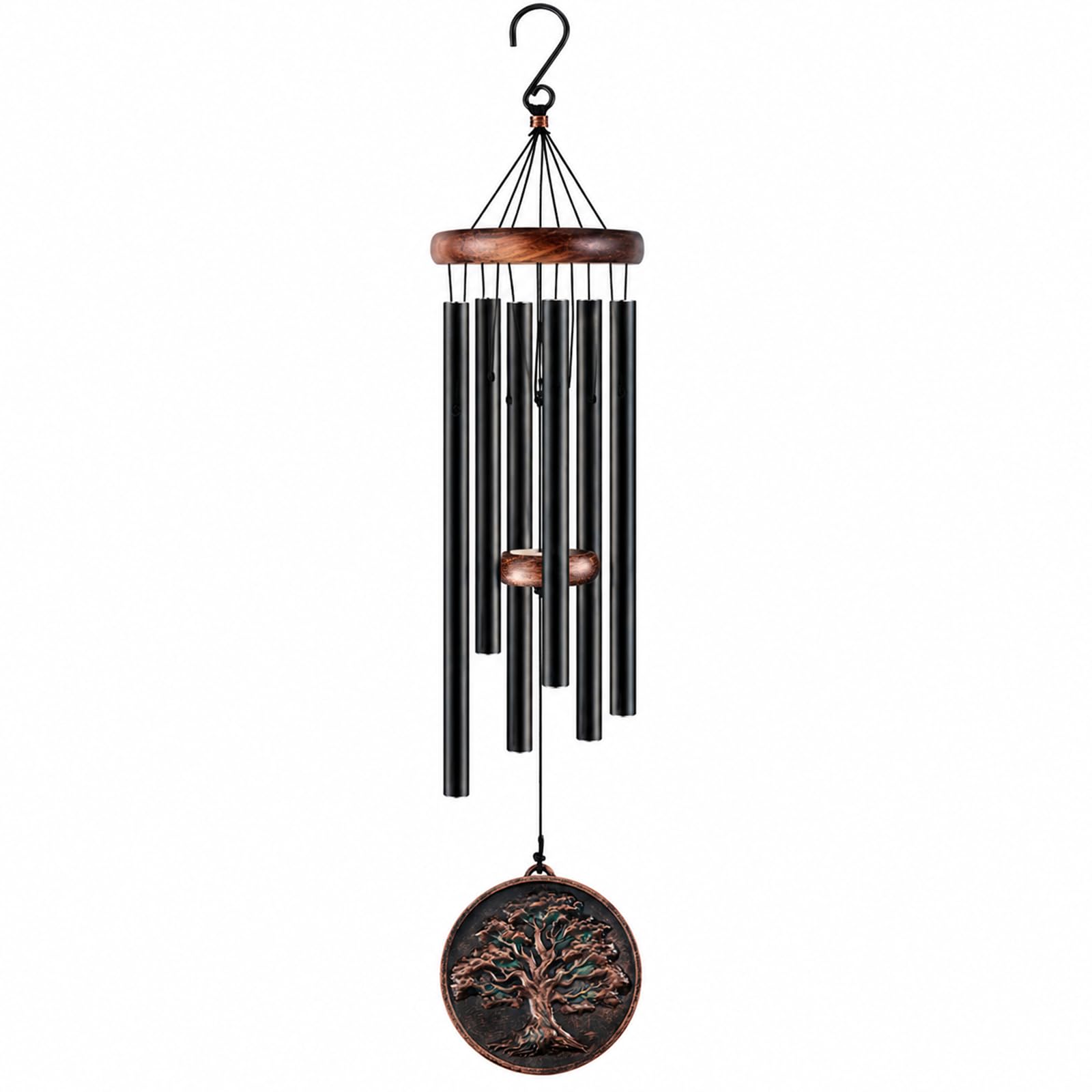 Tree of Life Wind Chimes for Garden, Aluminum Wind Chimes Outdoor Indoor
