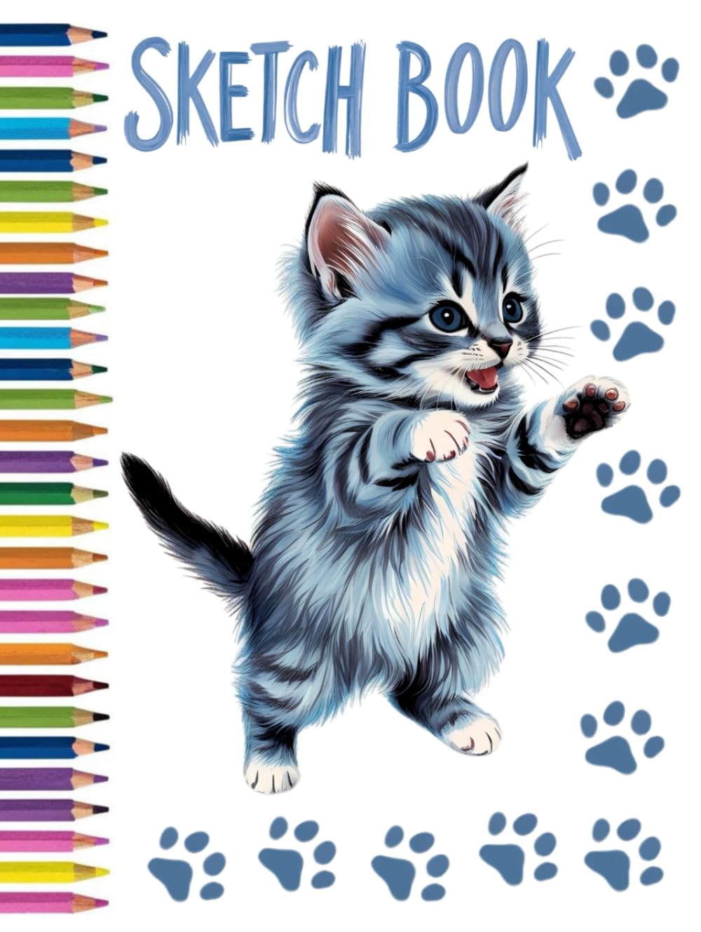 Hardcover Sketch Book for Kids, Teens & Adults: Large 8.25x11 Blank Drawing Pad, 120 Pages for Sketching, Doodling, Journaling