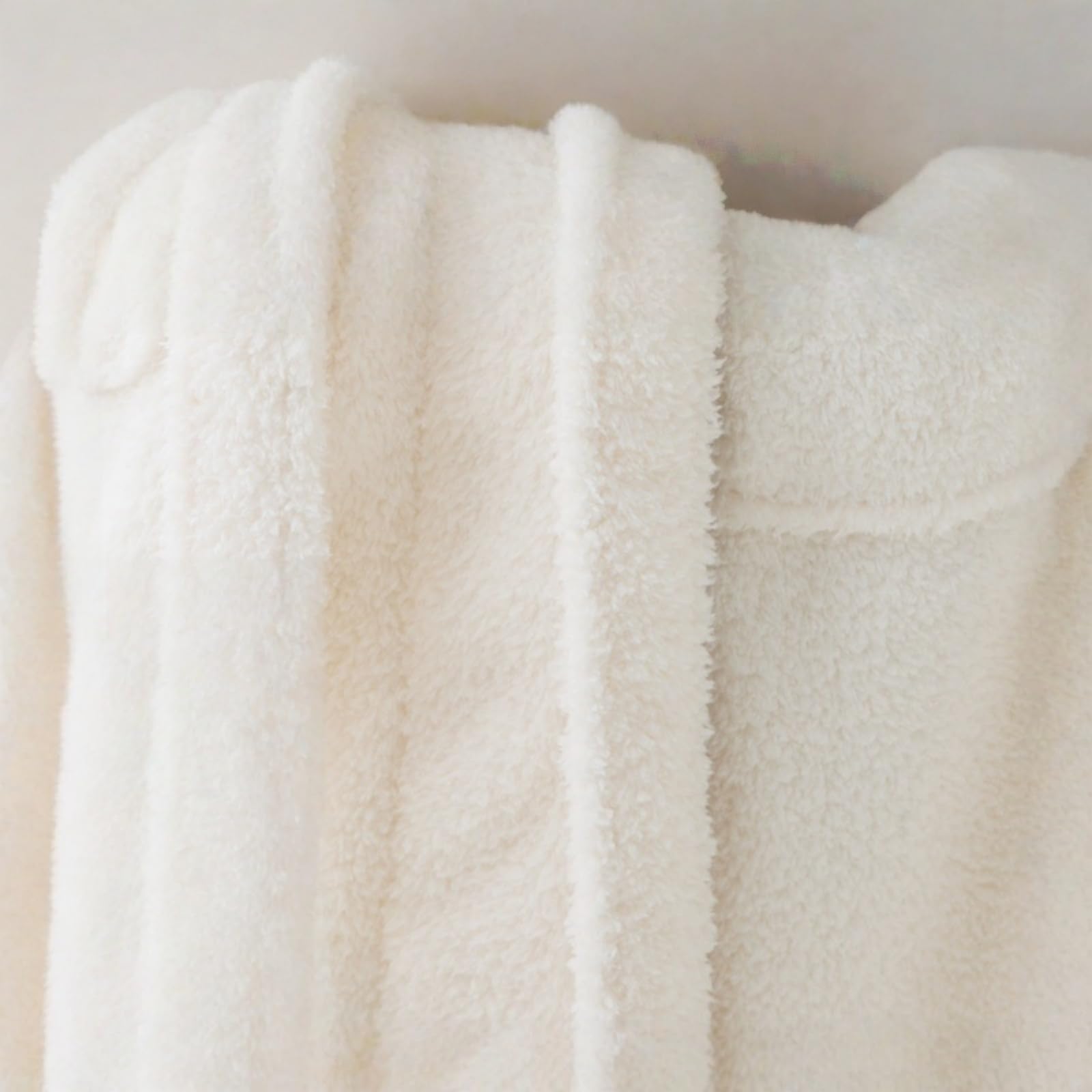 Surwin Albornoz Ducha Microfibra Mujer Hombre, Albornoz Largo con Cinturón Unisex Bata de Casa Invierno Talla Grande Bata de Baño Cálido Invierno para Adulto