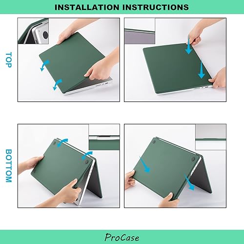 Miniatura 5 de MAOGOAM Funda de cuero para MacBook Pro de 13 pulgadas serie M2M1 (20222020), cuero vegano apto para animales, sofisticado, minimalista, moderno,