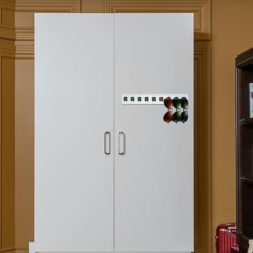 Miniatura 5 de Prriudy Organizador de gafas de sol de cuero para gafas de sol, almacenamiento montado en la pared, exhibición de gafas