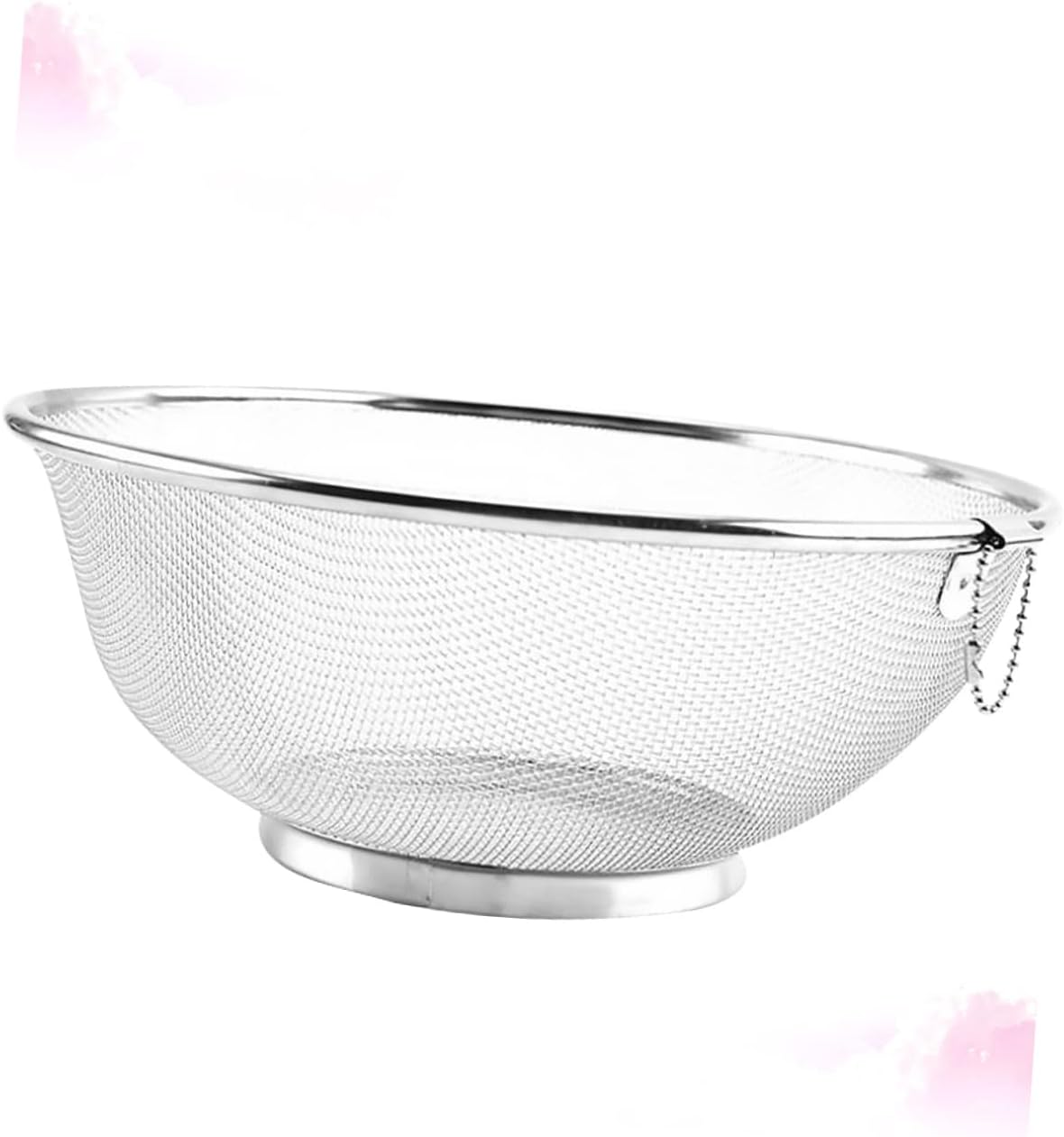 Cabilock Stainless Steel Fruit Veggie Washing Bowl over The Sink Colander Kitchen Drainage Basket