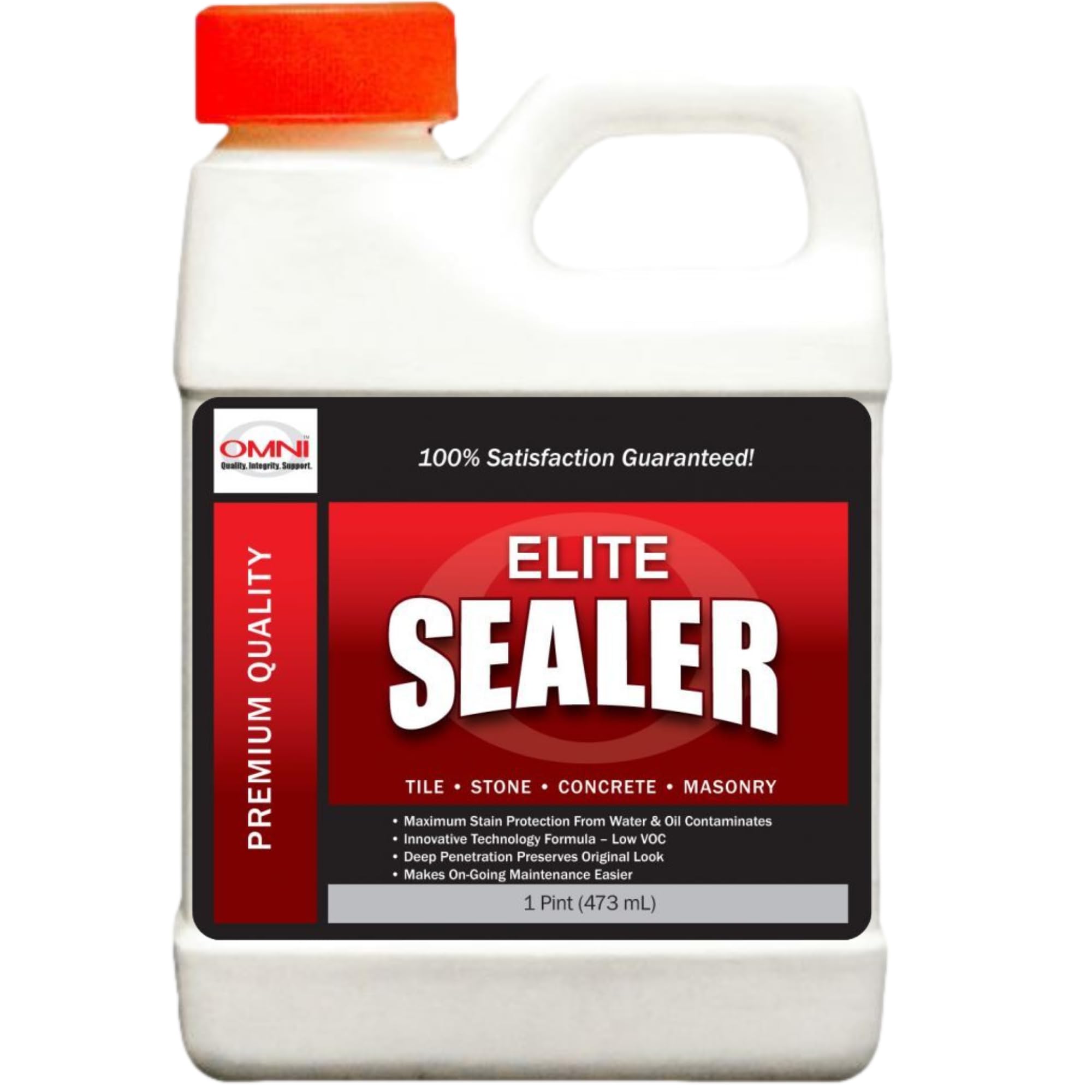 Omni Elite Sealer - Maximum Stain Protection Grout and Tile Sealer, Works Great with Granite, Stone, Concrete, Ceramic, Marble, Tile and Grout - 16