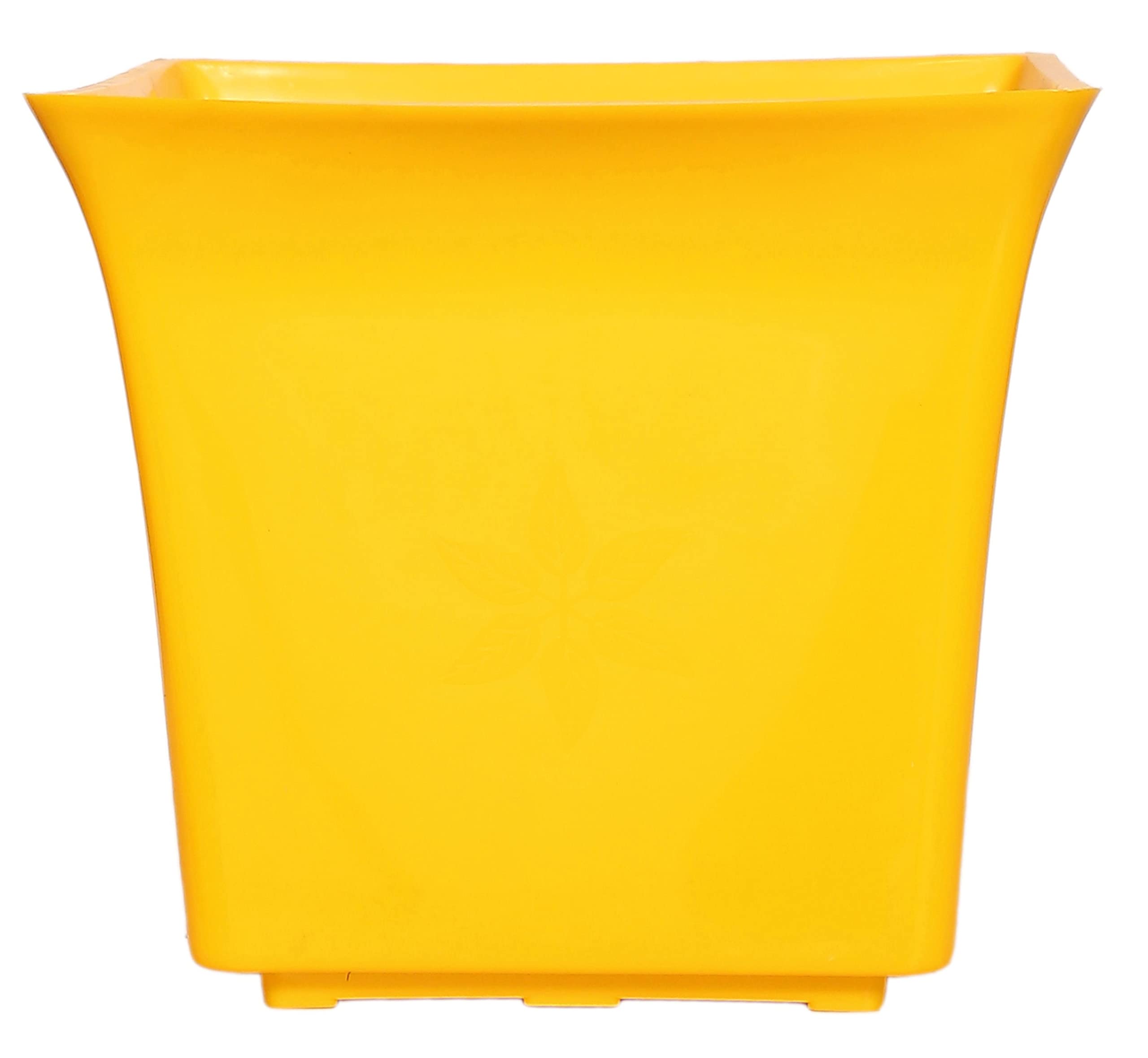 S P I F F Y Uber Yellow,Flower,Pot for Indoor-Outdoor,Home,Plant,Pot,10-inch